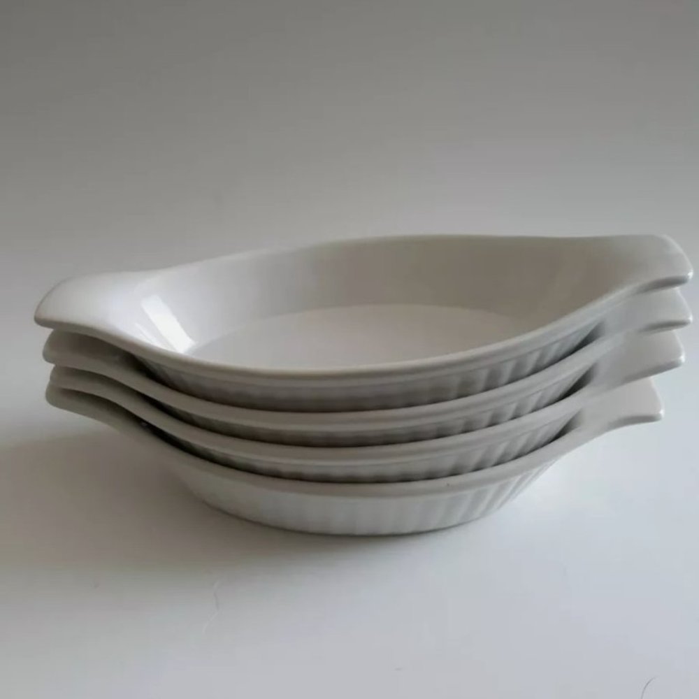 Westland White Mini Casserole Dishes set o…